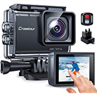 Crosstour CT9700 Cámara Deportiva nativa 4K50fps con Pantalla táctil Videocámara subacuática de 20MP (LDC- EIS- 40M a…